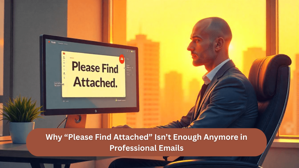why “please find attached” isn’t enough anymore in professional emails